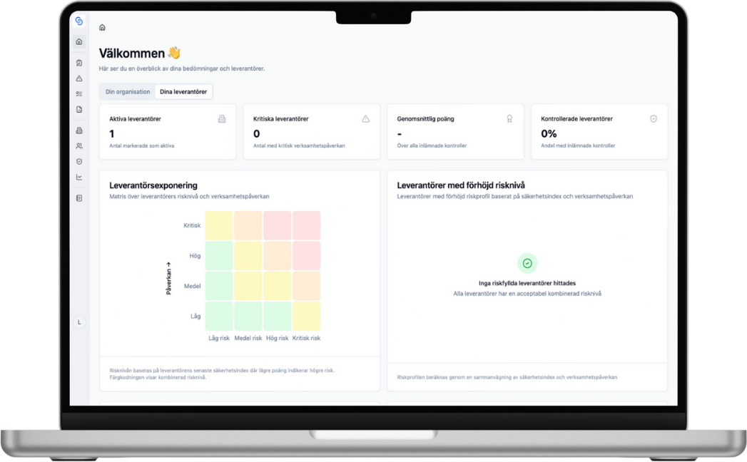 ChainSec plattform för intern och extern säkerhetshantering